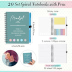 40 Pcs Motivational Inspirational Notebook Bulk with Notes Pen,Macaron - Image 2