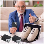 Yexiya 10 Pcs Business Card Holder with Magnetic Closure PU Leather Stainless Steel Multi Business Card Case Slim Business Card Wallet for Credit ID Women Men Office Supplies (Black, Basic Style) - Image 7
