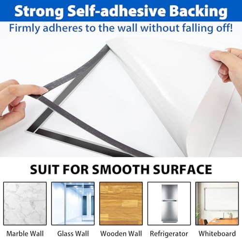 11" x 17" Magnetic Sign Holder, Self-Adhesive Double-Sided Display Frame for Glass, Window, Door, Wall – Magnetic Poster & Document Holder, 20 Pack, Silver - Image 5