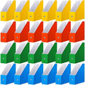 Thenshop 24 Pcs Magazine Files Cardboard Holders,Classic,Colorful by Thenshop