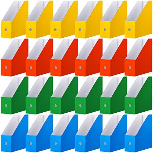Thenshop 24 Pcs Magazine Files Cardboard Holders,Classic,Colorful by Thenshop
