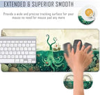 TGFEWYTJYJ Extended Gaming Mouse Pad,Memory Foam Ergonomic Keyboard Mouse Wrist Rest Support Set,Large Desk Mat with Stitched Edges,Non-Slip Base Mousepad Home Office,Sea Octopus - Image 4