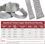 Tinned Copper Metal Braid Sleeving Wire Shielding 5/16inch-22ft - Image 7