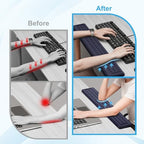 Leolee L-Shaped Desk Long Wrist Rest Elbow 60CM, Deep Blue Arm Rest - Image 3