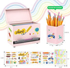 Pencil Dispenser for Classroom & Pencil Holder for Desk with 5 PCS Stickers - Image 5