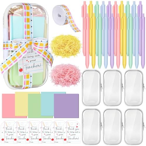 Motiskyy 6 Sets/75 Pcs Back to School Teacher Gifts Idea Kit, Macaron by Motiskyy