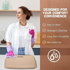 3/4 Inch Portable Anti Fatigue Standing Mat with Massage Points, Comfort Foot Standing Pad for Office Desk with Handle, Cushioned Kitchen Mat for Office & Home (Rose Gold, 17" X 22") - Image 6