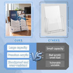2 Pack 8.5x11 Inch Brochure Holder with Business Card Holder - Image 5