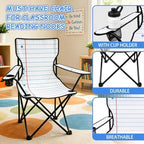 Portable School Folding Chair, Foldable Classroom Seat for Reading Corner and Study Area, Easy Carry Chair for Teacher Lounge, Back to School - Image 4