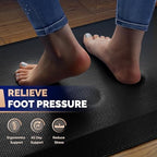 FEATOL Anti Fatigue Mat for Standing Desk & Kitchen Floor, 9/10 Extra Thick - Image 3