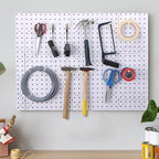 Unittype 100 Pack Plastic Pegboard Hooks, 4 Inch, Ivory White - Image 6
