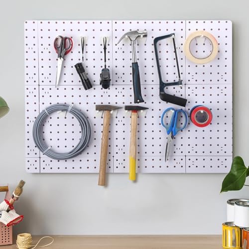 Unittype 100 Pack Plastic Pegboard Hooks, 4 Inch, Ivory White - Image 6