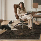 48"x60" Office Chair Mat for Hardwood Floor, Non-Slip Charcoal Brown - Image 7