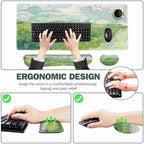 ToLuLu Extended Gaming Mouse Pad, Memory Foam Keyboard Mouse Wrist Rest Set - Image 6