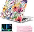 May Chen for MacBook Air 15 inch Case M5 M4 M3 M2 2026 2024-2023, Model A3448 A3241 A3114 A2941, Closes Seamlessly Hard Shell Laptop Cover with Keyboard Cover, Abstract Florals by MayChen