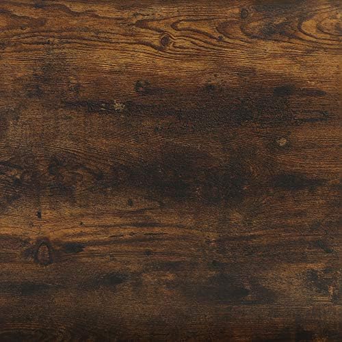 Furinno EFFICIENT Desk, 28.6" Wide Gaming Desk with 3 Open Side Shelves, Laptop Notebook Computer Desk, Office Desk for Home Office, Study Room, Dorm, Bedroom, Amber Pine - Image 7