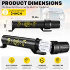 4 Pack Waterproof Truck Registration Document Holder Tube, 2 Inch Diameter, Heavy Duty Storage for Permits & Insurance Papers, Semi Truck Trailer Fleet Vehicles - Image 2