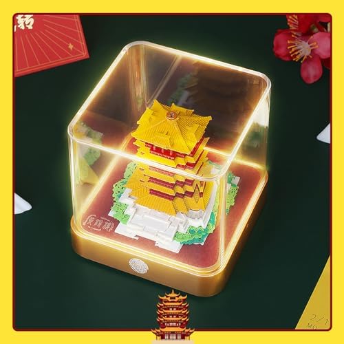 3D Calendar 2027,3D Desk Calendar 2027,Time Piece Calendar 2027,Yellow Crane Tower Tear-Off Paper Sculpture Calendars,Paper,3D Desk Calendar Memo Pad 2027,3D Memo Pad Art Calendars Notepad,New year Gift(Yellow Crane Tower) - Image 3