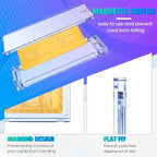 SATINIOR 150 Pcs 100 Pt Acrylic Magnetic Card Holders 2.5 x 3.54 Inch Tag Holder Clear Protectors Hard Plastic UV Protection Case for Sports Baseball Card Trading Storing Displaying - Image 3