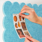 Scalloped Bulletin Board 36x24 inches, Decorative Felt Pin Board for Wall - Image 4