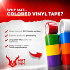MAT Vinyl Marking Tape Emerald Green - 5 inch x 36 yds. for Safety Floor Marking (School Gym, Restaurants, Warehouse), Dance Floor Splicing, Pinstriping Cars & Boats - Image 2