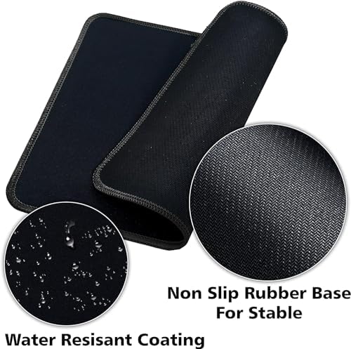 SaiTech IT 50 Pack Waterproof Mouse Pad, 8.66x7.1 inch, Black - Image 4