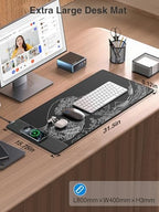 Magnetic Wireless Charging Mouse Pad, 31.5"x15.8" Large Desk Mat - Image 7