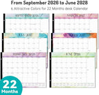 Forvencer 2027 Desk Calendar, Planner Sept 2026 - Jun 2028, 22 Month 22x17" - Image 2