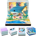 3D Calendar 2027,3D Desk Calendar 2027,Cute Ocean Shark Tear-Off Paper Sculpture Desk Calendars,3D Desk Calendar Memo Pad 2027,3D Memo Pad Creative Tear Away Weekly planner Carving Art Calendar Notepad,Gift,Paper sculpture calendar (Ocean Shark) by WelcomeHOTOYMDS%EF%BC%81