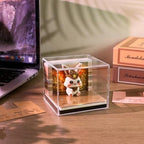 3D Calendar 2027, Desk Time Piece Calendar 2027,Tear-Away 3D Paper Art Notepad w LED Lights,Creative 3D Memo Artsy Pad Calendars, DIY Paper Carving Gift (Rabbit Warrior) - Image 3