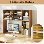LDAILE 31'' Desk Shelf, 3-Tier Desk Hutch with 7 Shelves for Computer Desk, Desktop Bookshelf with 3 Adjustable Shelves for College Dorm Office Home Study Room Desk, 37 x 10 x 31 in - Image 6