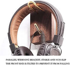 Headphone Stand Headphone Hanger Holder Wall Mount Headset Hook Under Desk Creative Headset Stand Wall-Mounted Solid Wood Frame Metal Hook Headset Stand - Image 3