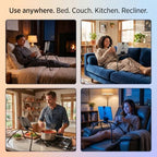 MaxPro Universal Tablet and Phone Stand for Bed — Patented Hands-Free Holder with Flexible Gooseneck Legs, 5 Viewing Angles, Fits Any iPad, Tablet, or Phone with or Without Case - Image 5