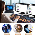 Keyboard Wrist Rest and Mouse Pad with Wrist Support Set Ergonomic Coaster,Memory Foam,Easy Typing Pain Relief,Large XL Desk Mat 31.5"x 11.8",Cat Sitting on Window - Image 7