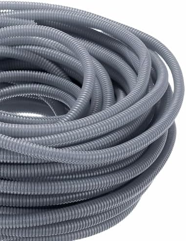 DMiotech 100ft Wire Loom Split Tubing 3/8 Inch(9.5mm) ID Gray by DMiotech