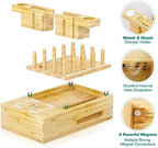 Bamboo Wireless Charging Station for Multiple Devices,Wood Charging Station - Image 3