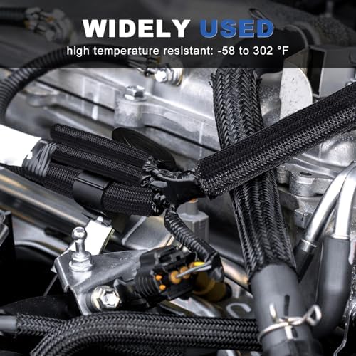 1-1/2" Cable Management Loom Wrap Sleeve Cord Wire Hider Organizer Covers - Image 7