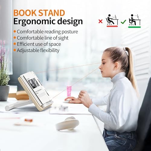 2-in-1 Floor Music Stand & Desktop Book Stand, 16.5"–51" Height Adjustable - Image 5
