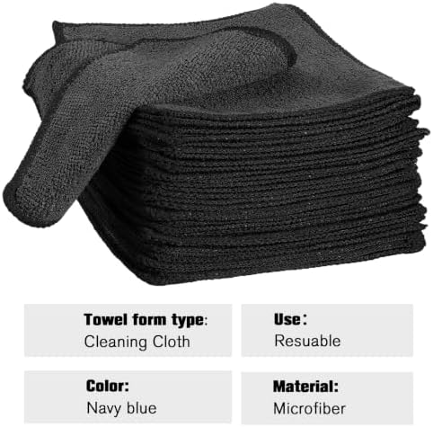 Tanlade Cleaning Cloth Dry Erase Cloth, Black, 6 x 6 Inch, 100 Pcs - Image 3