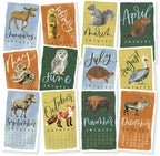 1Canoe2 2027 Mini Desk Calendar, Standing Calendar, National Parks Animals - Image 2