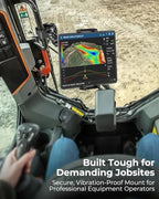 Metal Skid Steer Tablet Mount, Heavy Duty Handlebar Tablet Holder - Image 6