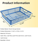 6 Pack Plastic Turn in Paper Trays for Classroom, Storage Bin Baskets - Image 2