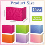 24 PCS Bulk Privacy Shields for Student Desk Colorful Swirl Style Testing Dividers Desk Privacy Shield Study Boards Panel Partition Folder for Back to School Classroom Must Have Teacher Table Supplies - Image 2