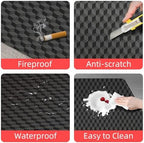 AiBOB Gaming Chair Mat for Hardwood Floor, 53" x 45" 3D Diamond Design - Image 3