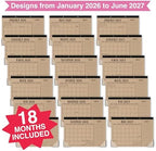 Large Teacher Desk Calendar 2026-2027 - Desktop Calendar 2026 - Image 3