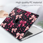Tuiklol for 2025 2024 2023 MacBook Air 15 inch Case M4 M3 M2 Chip, Model A3241 A3114 A2941 Hard Shell Case with Keyboard Cover & Screen Protector for MacBook 15.3'' Cover, Leopard Print Bow - Image 6