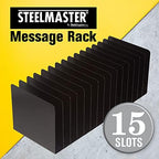 MMF Industries STEELMASTER Desk File Organizer | 15 Compartments | Scratch & Chip-Resistant Finish | Durable Steel Construction | Vertical File Organizer - Image 2