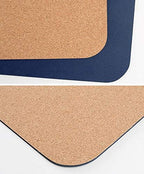 Ruby Lil Natural Cork & Leather Office Desk Mat, Dual Use Desk Matt for Desktop,Ultra Thin Waterproof PU Leather Mouse Pad,Working for Home Accessories,Navy,24"x 12" - Image 5