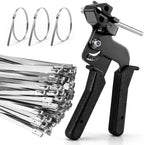 Cable Tie Gun Kit with 120PCS 11.8 Inch Stainless Steel Zip Ties by Unknown
