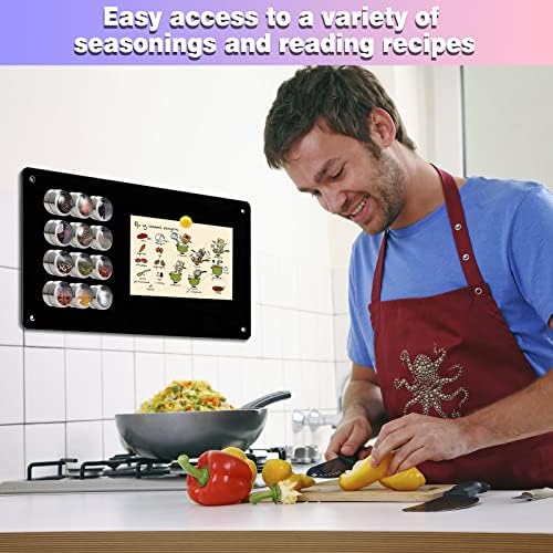 2Pack Black Magnetic Board,17.5" x 11.4" Magnet Bulletin Board to Display Magnetic Notes, Poetry, Photos, Suitable for Wall, Refrigerator, Cabinet etc, Come with 8 Pcs Dual Lock Tape and Screws - Image 4